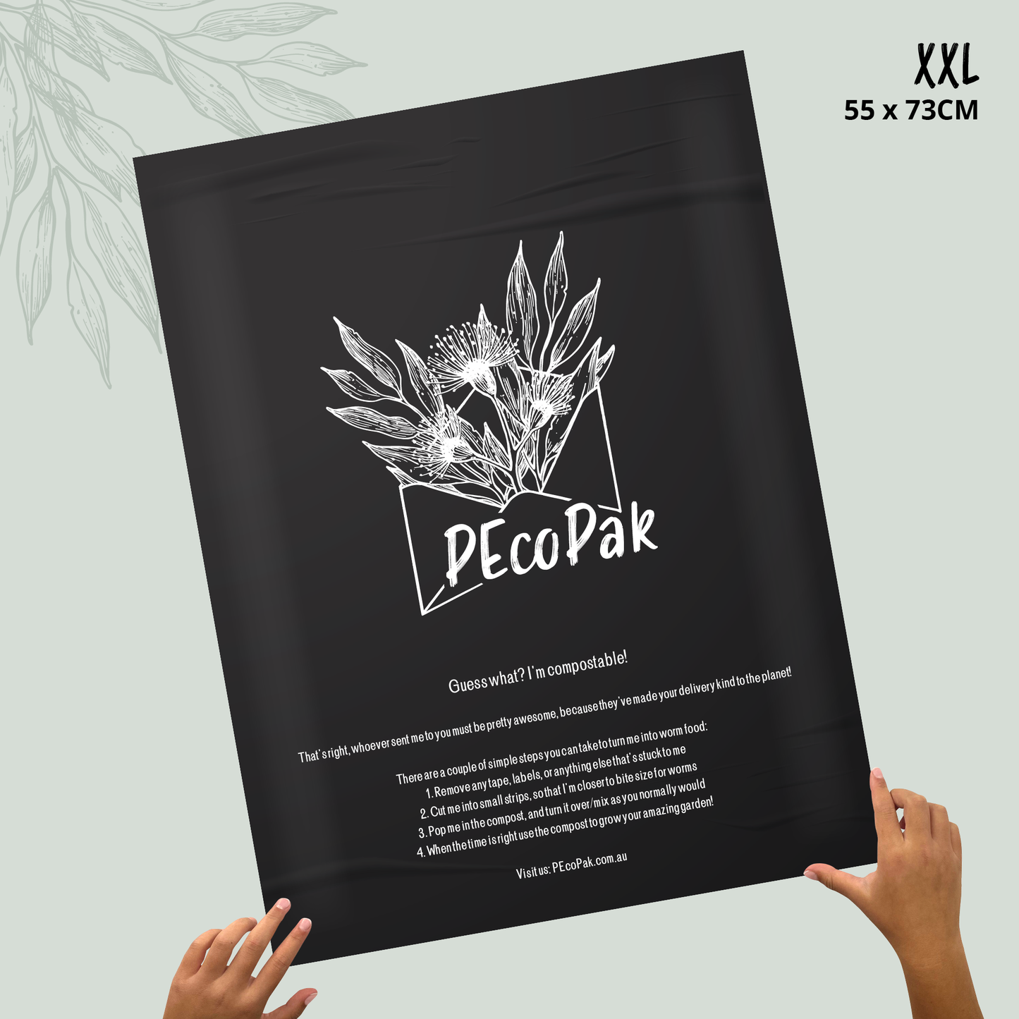 55x73cm - XXL Compostable Mailing Satchel Packs
