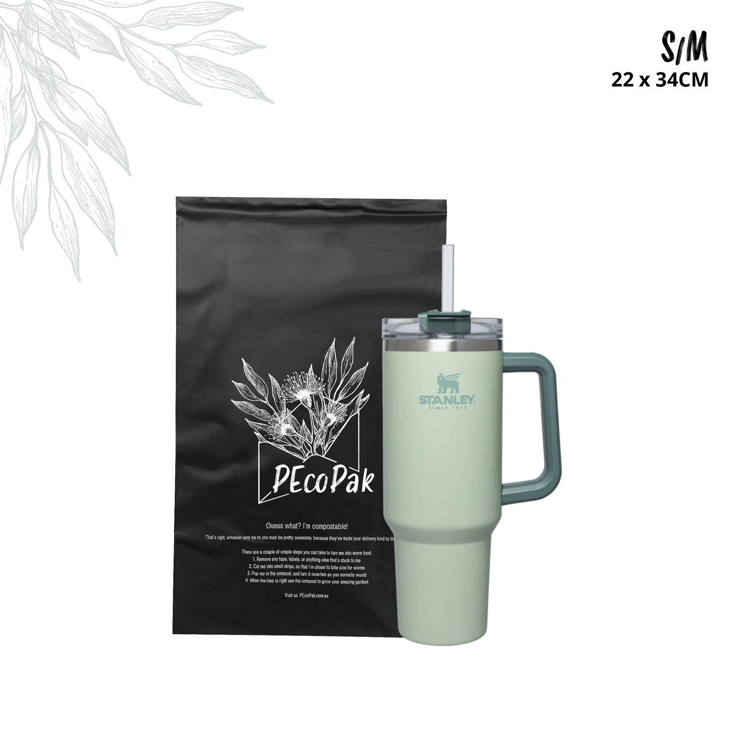 22x34cm - Small/Medium Compostable Mailing Satchel Packs
