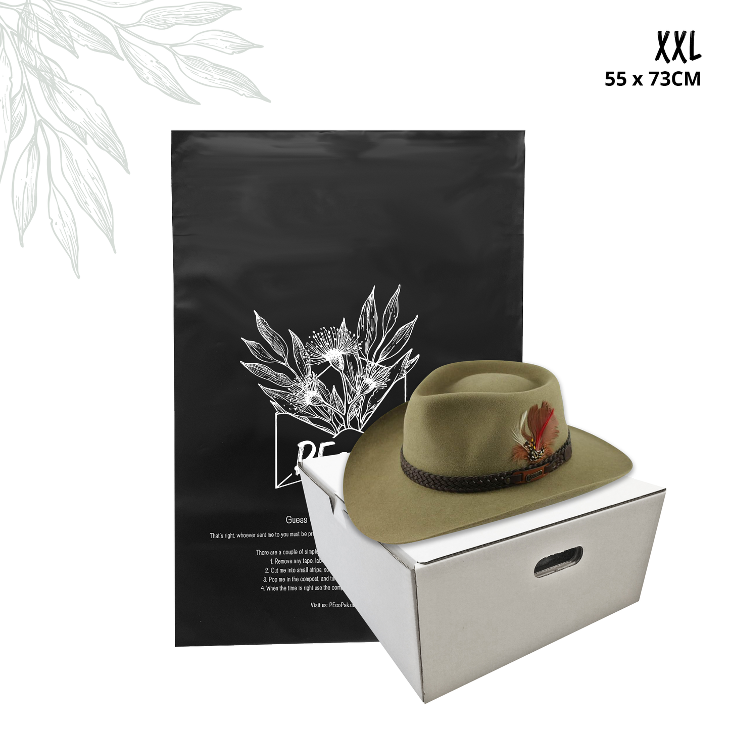 55x73cm - XXL Compostable Mailing Satchel Packs